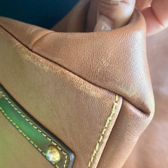 Dooney & Bourke Leather O-Ring Sac – Brown Designer Hobo Tote Purse - Picture 11 of 15